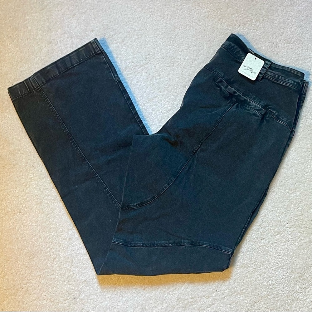Free People Black Flare & Wide Leg Jeans